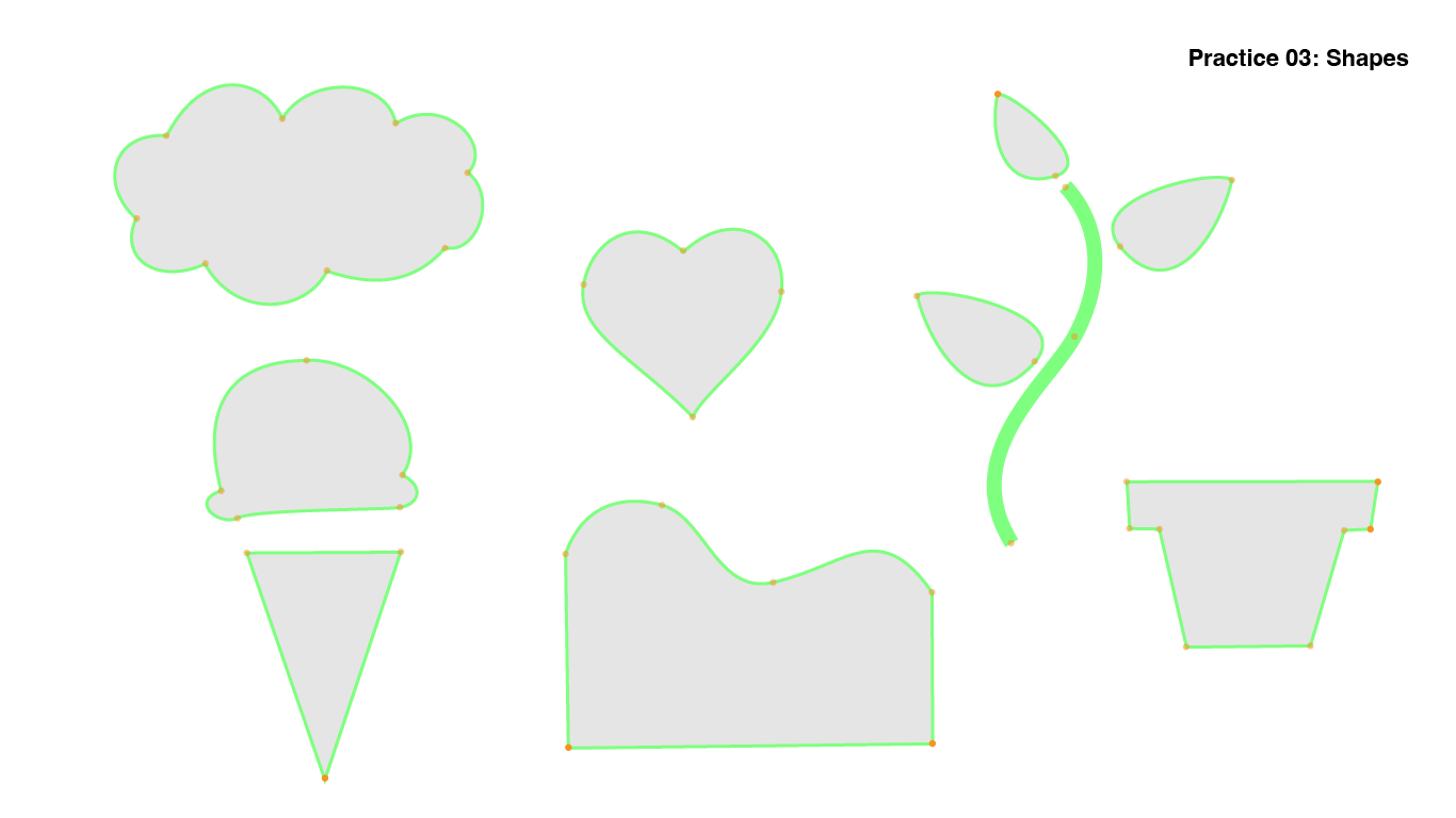Practice shapes worksheet