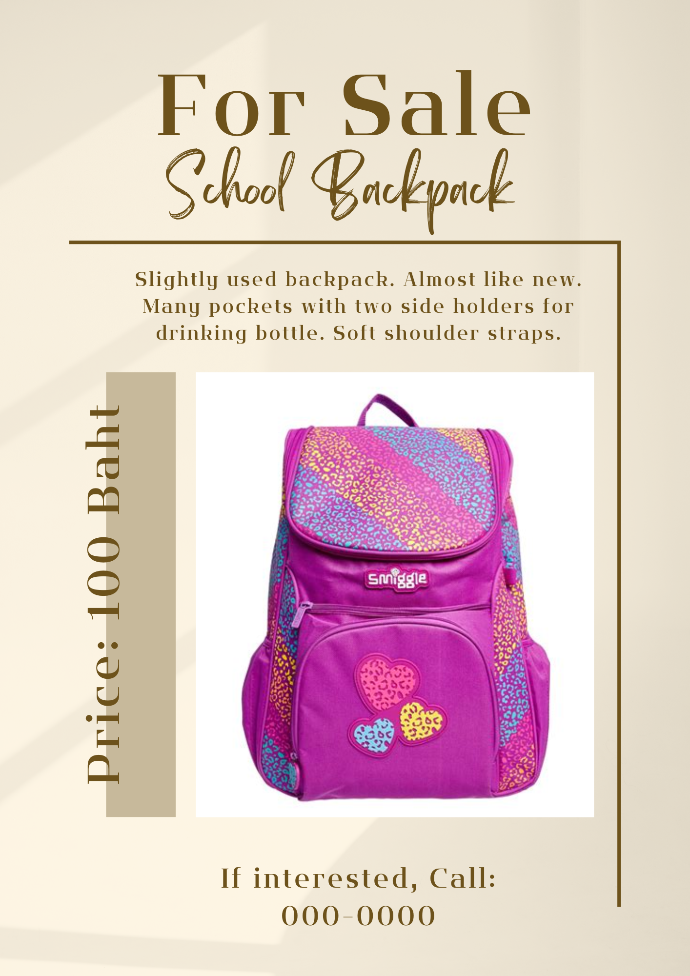 School Backpack For Sale